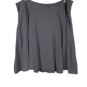 Torrid Womens Skater Swing Skirt Size 2X Pull On Pockets Woven Charcoal Gray